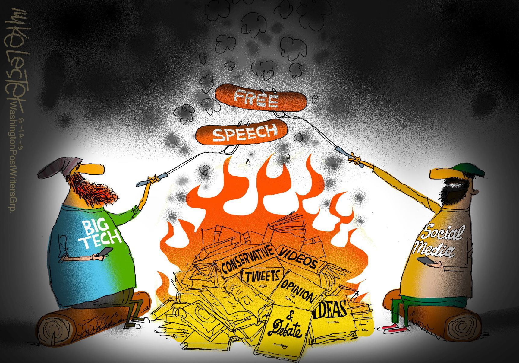 Mike Lester cartoon